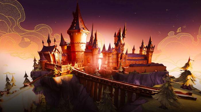 Hogwarts castle in Harry Potter Magic Awakened.